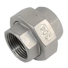 1" NPT Female thread Malleable Straight Union Coupling Pipe Fitting SS 304