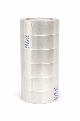 6 Rolls Uline Industrial Packing Tape 2'' x 110 yds Clear Self Seal 