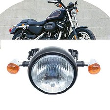 Retro Motorcycle Headlight Turn Signal Light Bracket Mount Universal for