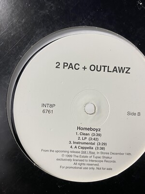 2 Pac, Outlawz - Hell 4 A Hustler / Homeboyz (12'', Single, Promo) (VG+)