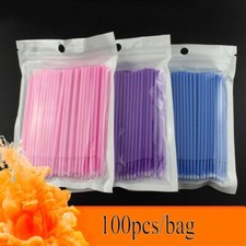 3 Sizes 100PCS Disposable Mini Cotton Swab Micro brush For Eyelash Extensions