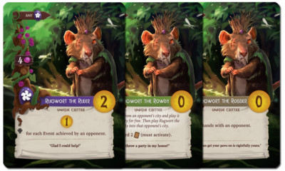 Starling Games Everdell Rugwort Kickstarter Exclusive Promo Card Pack of 3 New