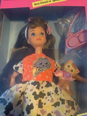 PET PALS COURTNEY w/Kitty Cat~Barbie Friend~1991 MATTEL Doll #2710
