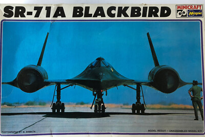 Hasegawa Model Kit 1:72 Scale SR-71A Blackbird Lockheed Box Rough Model Sealed 