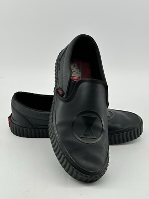 Vans Marvel Black Widow Slip On Men's size women's Slip-ons See 