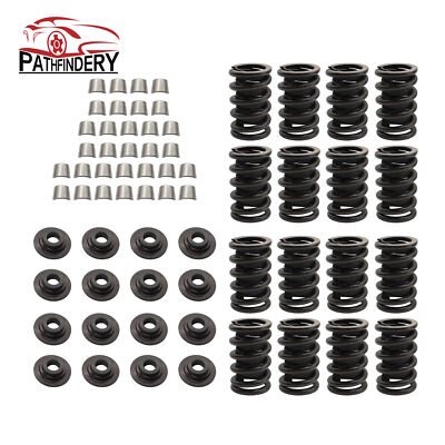 New Valve Springs Kit w/ Steel Retainers HD Locks for Chevrolet SBC 327 350 400