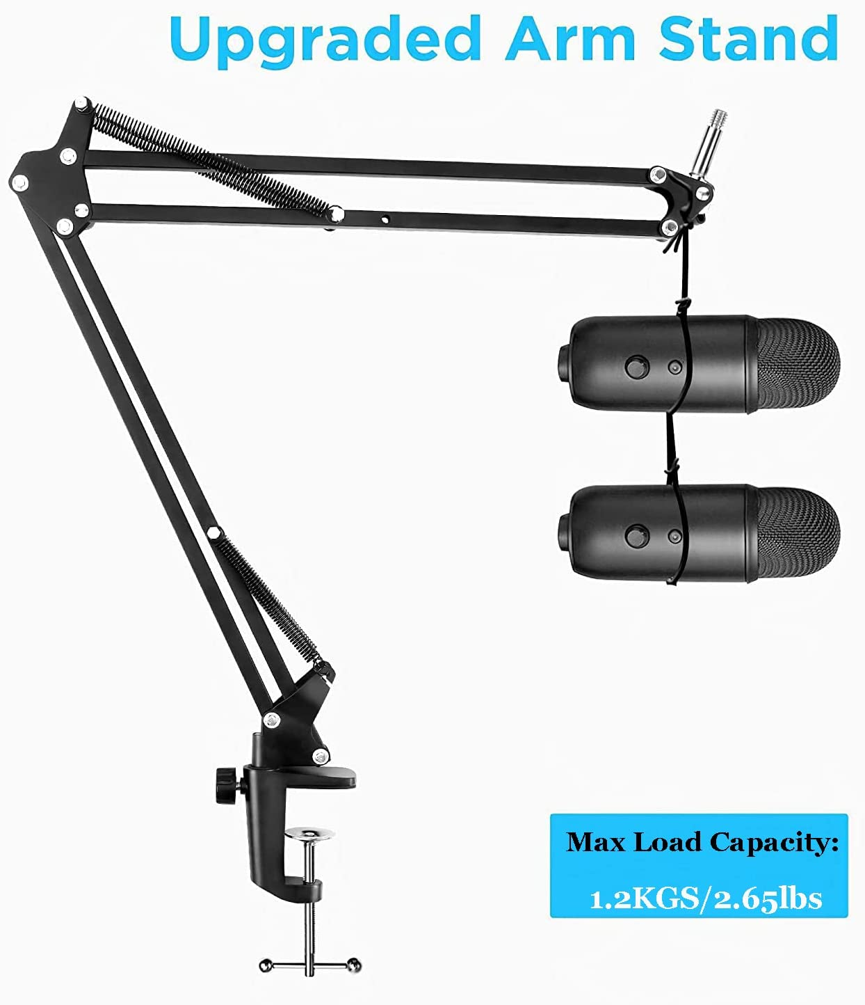 For Blue Yeti Microphone Boom Arm, YUZUHOME Adjustable Suspension Blue Yeti X an eBay
