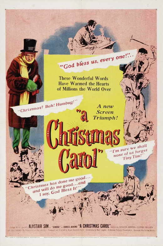 A CHRISTMAS CAROL Movie POSTER 11x17 C Alastair Sim Kathleen