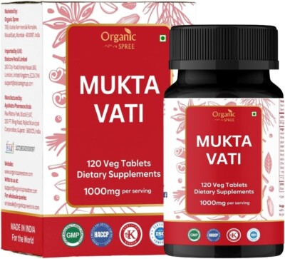 Mukta Vati 1000 mg Bacopa Ayurvedic Formulation Certified Vegetarian 60 SERV