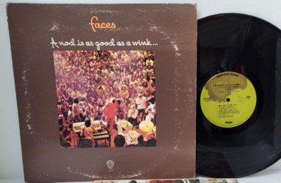FACES A Nod Is As Good As A Wink To A Blind Horse 1971 LP - Play Tested VG+  *J2