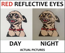 Reflective Eye Angry Chihuahua Sticker Funny Dog Laptop Bumper Pet Window Decal