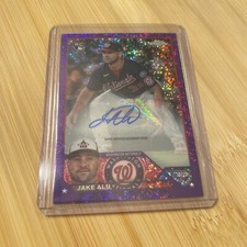 2023 Topps Chrome UPDATE Base Auto ROOKIE 117/299 Purple Spec JAKE ALU NATIONALS
