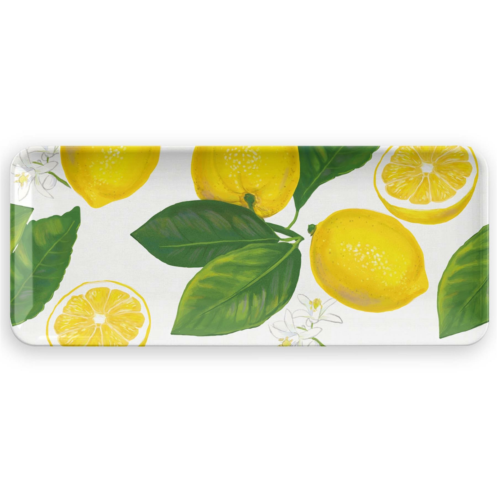 Epicurean Lemon Fresh Outdoor/BBQ/Dinner Party–Melamine Appetiser Tray