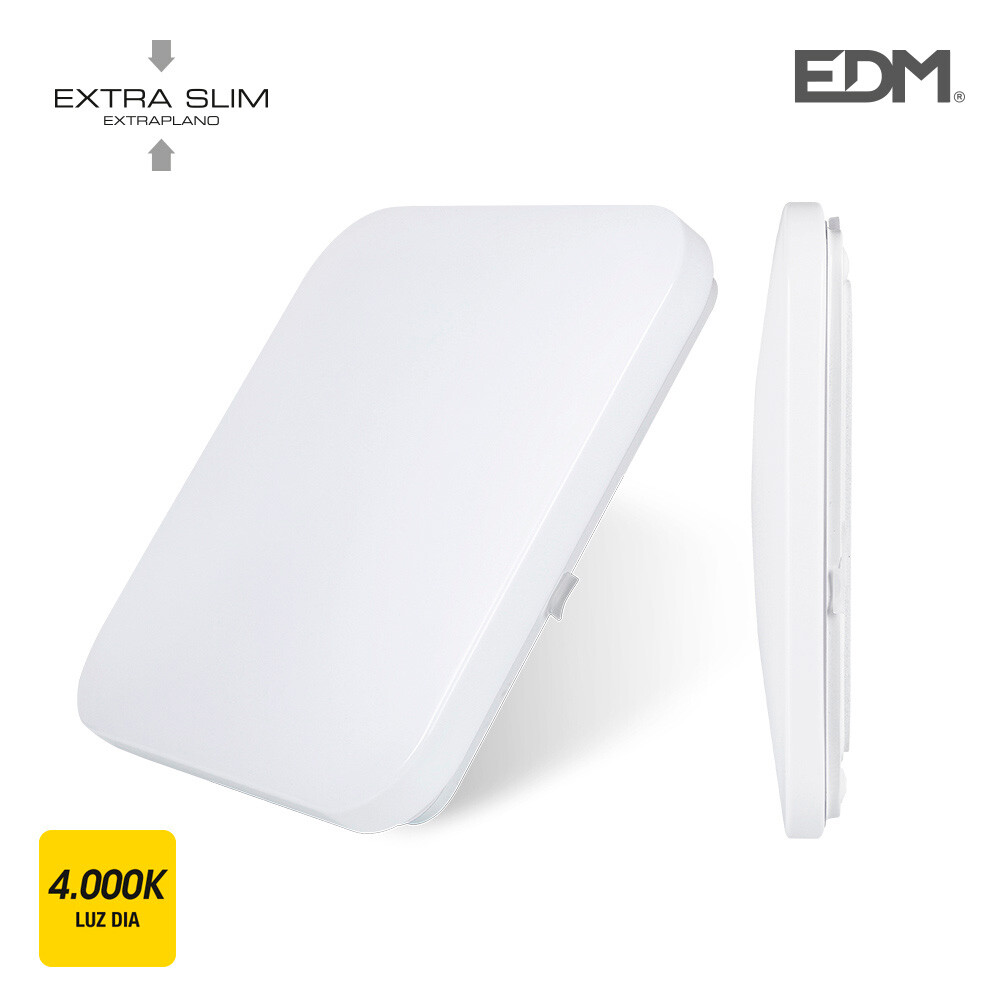E3/32523 APLIQUE SUPERFICIE LED EXTRAPLANO 18W 4000K 33X33X7,1CM EDM