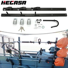 HECASA 3 Place Weeder Edge Trimmer Rack For OPEN Landscape Trailer Lockable