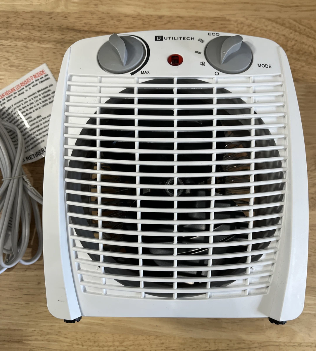 Utilitech 1500-Watt Fan Compact Personal Indoor Electric Fan Forced Heater  | eBay