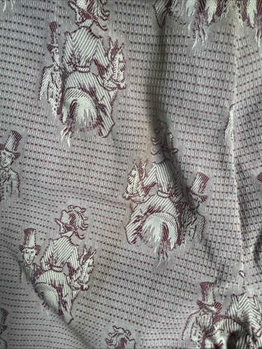Vtg 70s FIX-LINE RARE Pink VICTORIAN Print Pattern Pocket Trousers 28” Waist TLC - Picture 15 of 24