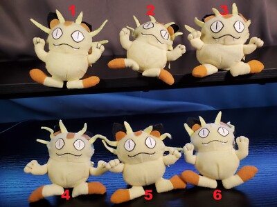 Pokemon Kururin Meowth Plush Toy Transform Reversible Poke Ball Flip Tomy Yujin