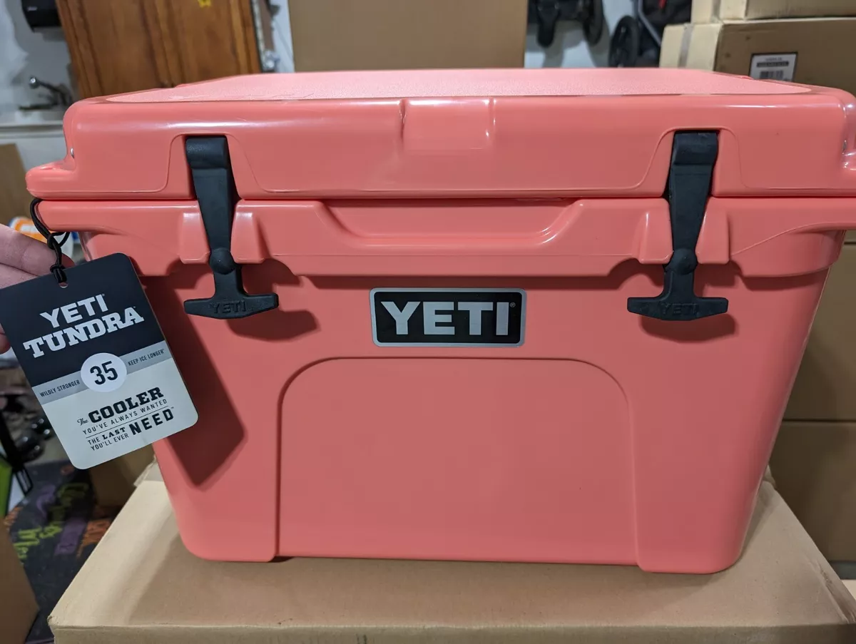 Coral colored hotsell yeti cooler