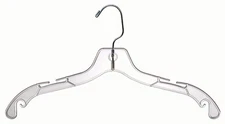 Plastic Hangers 100 Dress Shirt Clothes Clear Retail Swivel Hook Standard 17"