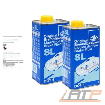 LIQUIDO FRENI ORIGINALE ATE 2x 1L LITRO SL DOT4 LIQUIDO FRENI DOT 4