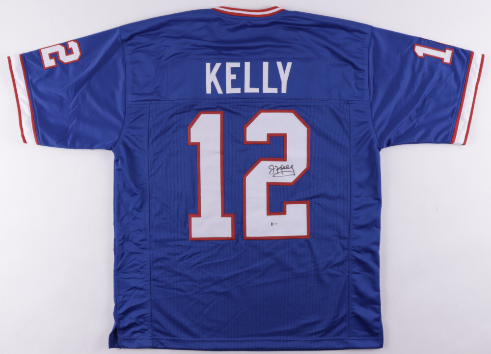 Jim Kelly Autographed Signed Bills Jersey (Beckett ) Buffalo's 4Xsuper Bowl Quarterback 