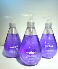 METHOD FRENCH LAVENDER NATURALLY DERIVED HAND WASH 12 FL OZ EACH (Pack 3)