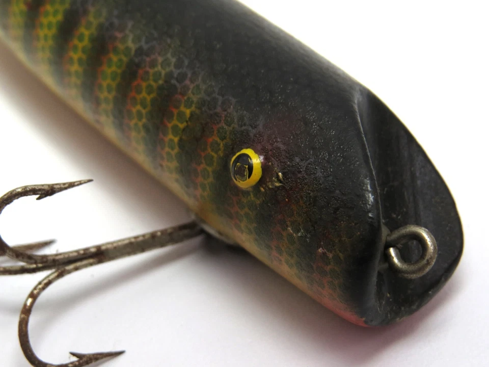 Винтажная деревянная рыболовная приманка Abbey & Imbrie/HICO Go Getter воблер - Изображение 3 из 4