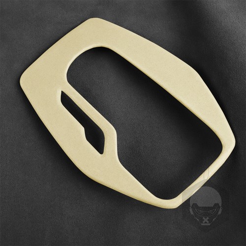 PU Leather Off White Central Gear Shift Panel Cover for Chevrolet Camaro 2016-23 - Picture 2 of 10