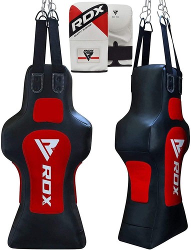 Boxing Punch bag by RDX, Filled Heavy Punch Bag Mitts, Uppercut Kick Boxing Bag - Picture 11 of 28