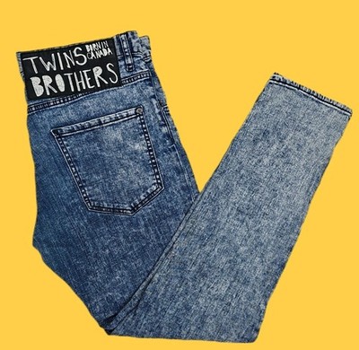 Dsquared2 Jeans Skater Jean Slim 52 W36 L32 Stretch Blue Washed Italy *TOP*