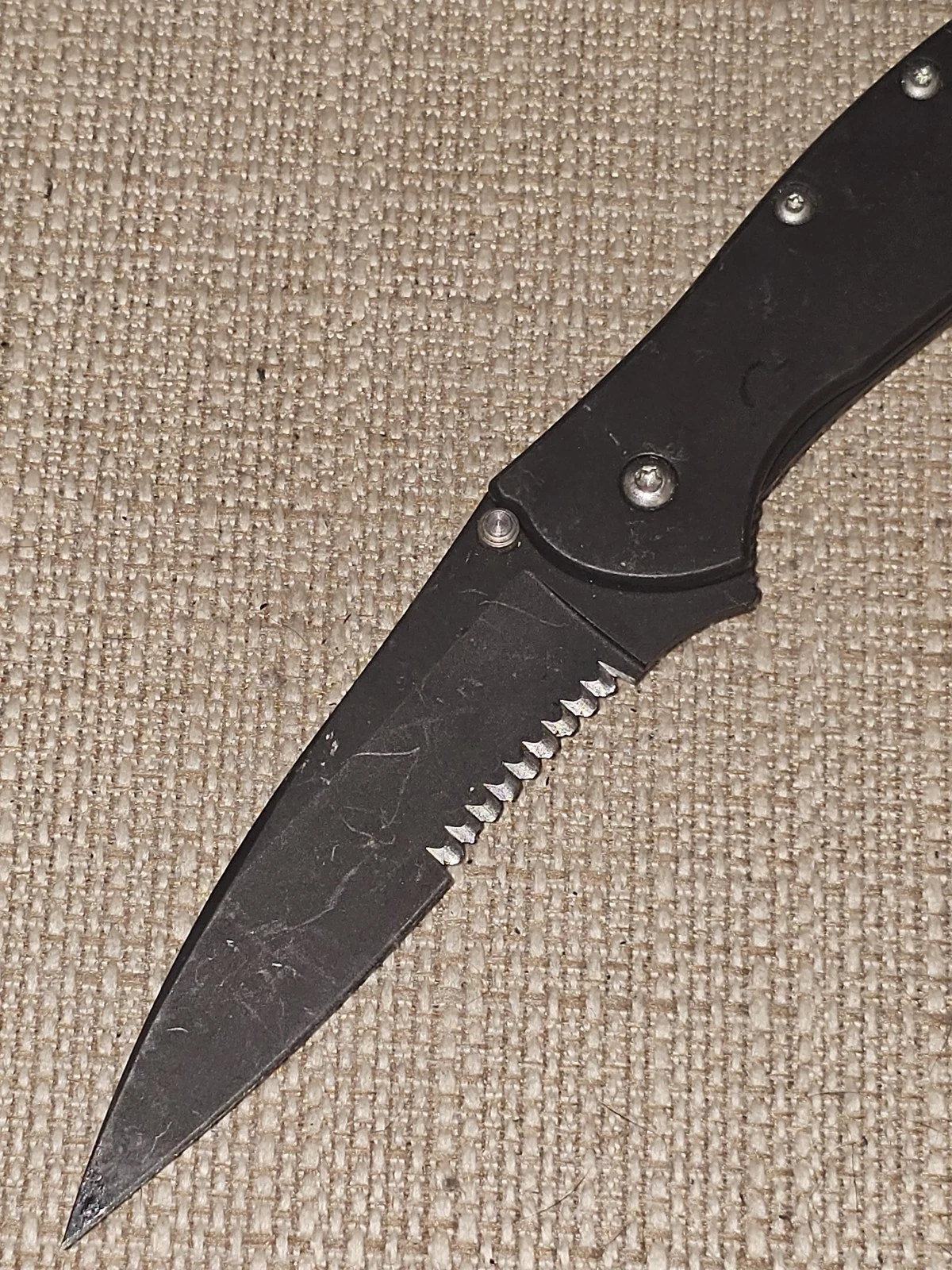 Kershaw 1660CKTST Black Serrated Folding Knife