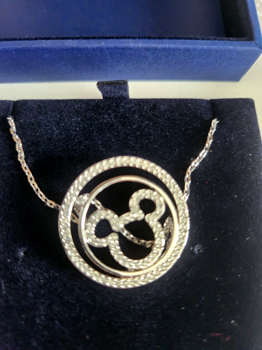 SWAROVSKI MICKEY MOUSE Rhinstone Crystal Necklace New!! #83665 | eBay