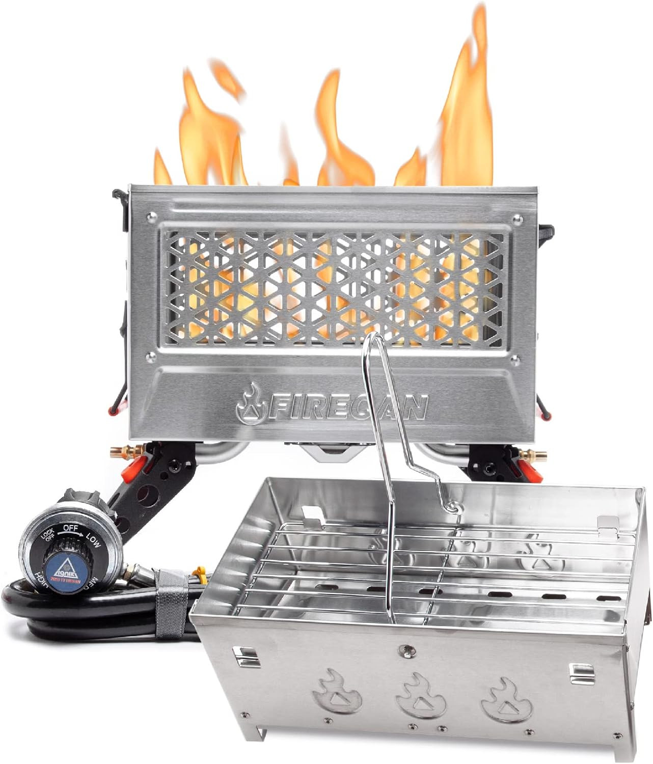 Ignik Firecan Deluxe Portable Propane Fire Pit and Grill