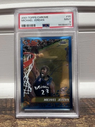 2001 Topps Chrome #95 Michael Jordan - PSA 9