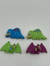 Post Cereal Toys The Flintstone Dinosaurs Figures VTG 1990 Set of 4 PVC