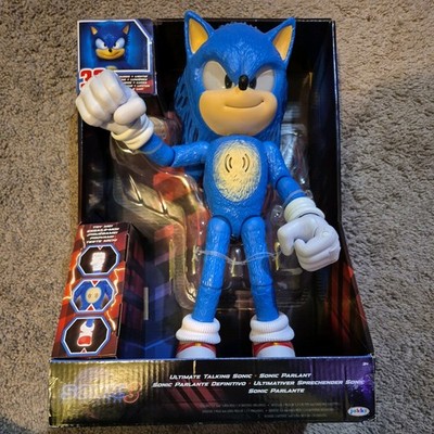 Sonic Hedgehog Ultimate Talking Sonic Figure 30+ Phrases Lights Sounds New Dent