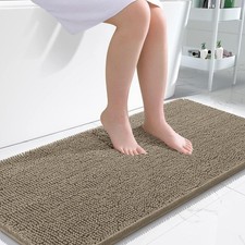 OLANLY Bathroom Runner Rugs 47x24, Extra Soft Absorbent Chenille Bath Rugs