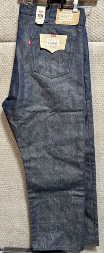 Levi’s 501 Original Shrink To Fit Straight Leg Blue Jeans Button Fly 46x30 NWT