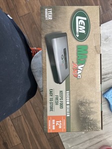 LEM MaxVac 100 Plastic Vacuum Sealer Model #1379 With  12" Seal Bar 