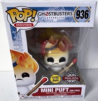 Funko Pop! Movies Ghostbusters Afterlife Mini Puft On Fire 936 Glow In The Dark