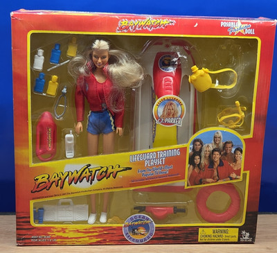 Baywatch Lifeguard Training Play Set CJ Parker Pam Anderson Doll 1997