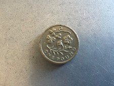 2014 Northern Ireland Shamrock and Flax Old Round £1 One Pound Coin Circulated 
