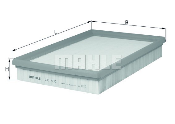 Mahle Lx 430 Luftfilter FüR Opel Vectra A Cc (J89)-image