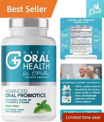 Dentist Formulated Mint Probiotics for Healthy Teeth and Fresh Breath