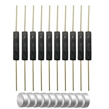 Gebildet 10pcs Plastic Reed Switch Contact,Magnet Near - 3 x 14 mm