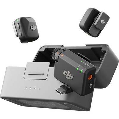 【美品】初代DJI MIC DJI Mic Mini (2TX+1RX+Charging Case)Wireless Microphone for iPhone