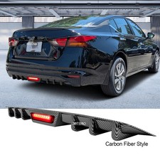 Car Rear Bumper Lip Diffuser Spoiler Lip Wtail Light Body Kit For Nissan Altima Car Rear Bumper Lip Diffuser Spoiler Lip Wtail Light Body Kit For Nissan Altima