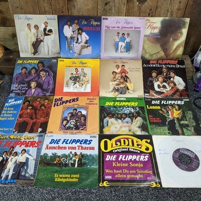 Die Flippers Vinyl Singles Bundle x16 - Schlager German Pop 7  45rpm Bellaphon