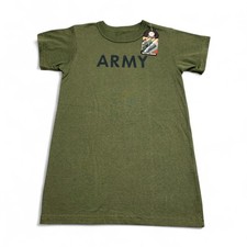 Rothco T-Shirt Kid's Size Med Olive Green Military Army Short Sleeve Tee NWT